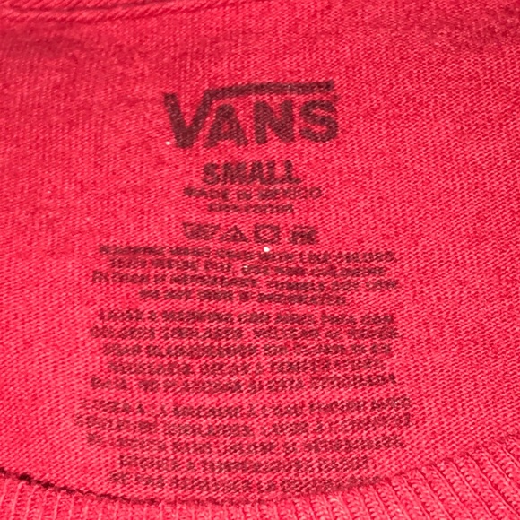 Red Vans t-shirt - Picture 3 of 5
